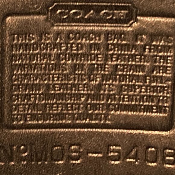 VINTAGE | Large Coach 5408 Black Leather Travel Backpack | Made in 2000 - Picture 8 of 12